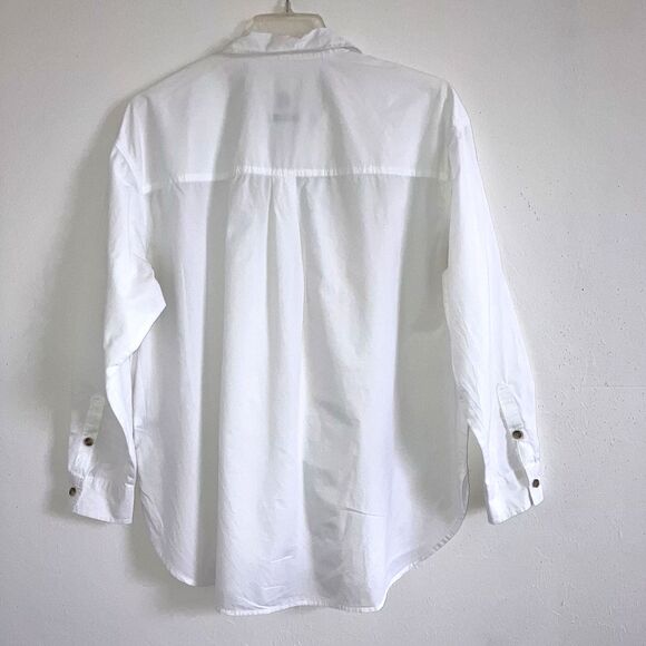 Universal Thread White Button-Up Blouse - Picture 3 of 5